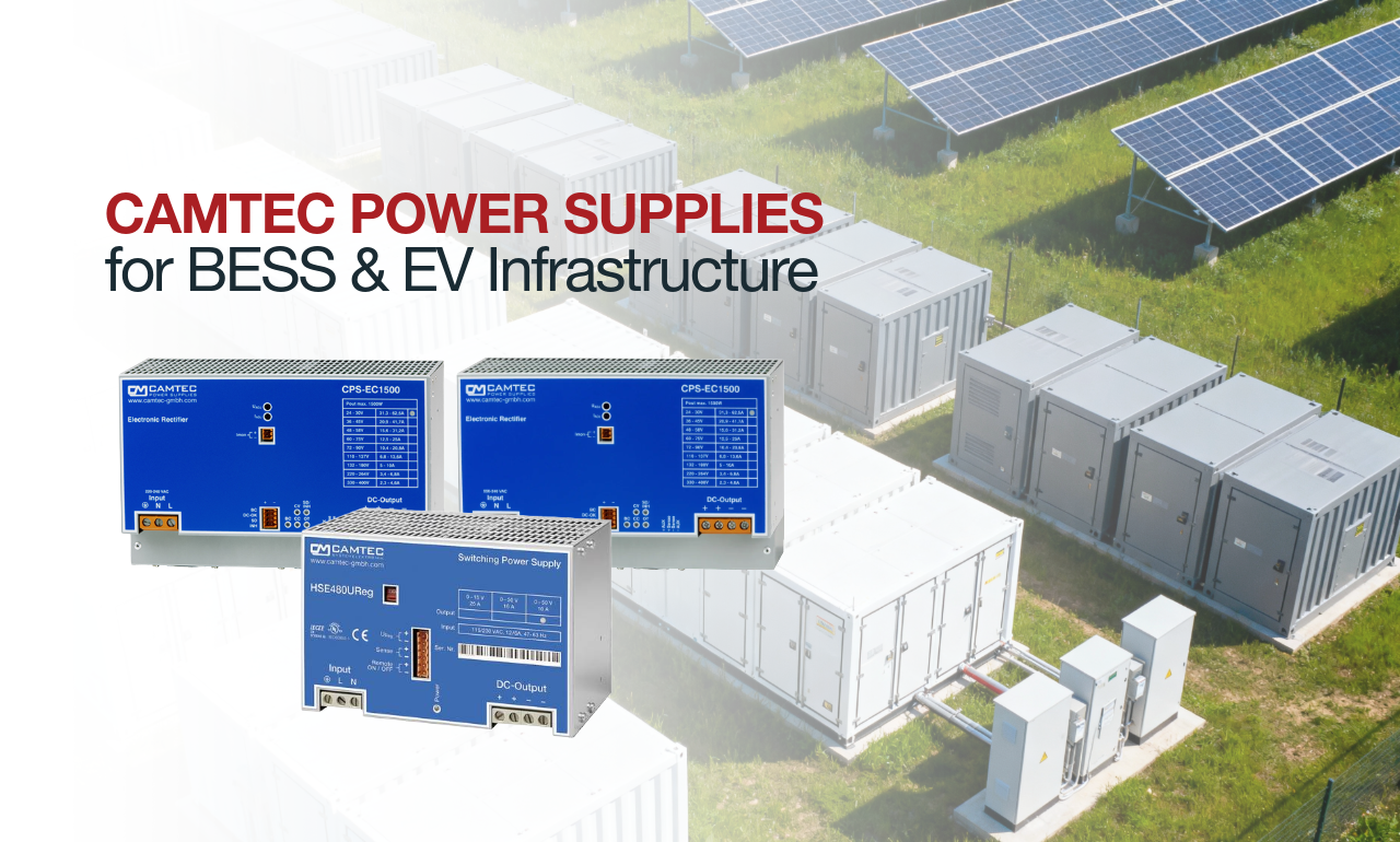Camtec Power Supplies for BESS and EV Infrastructure