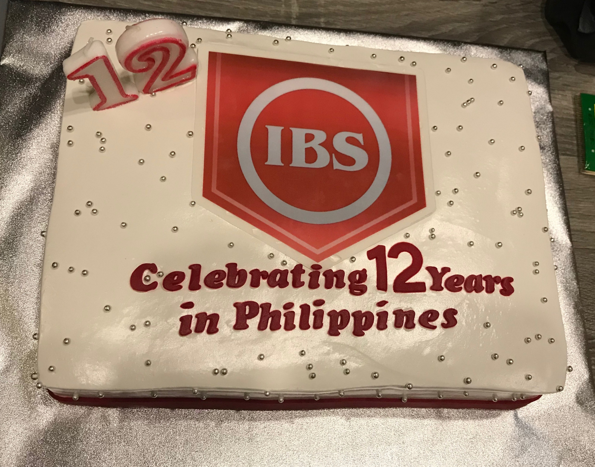 IBS 12th year celebration cake.