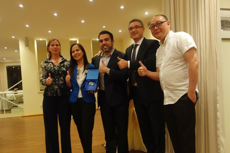 Group photo of IBS Team with Dr. Saverio Barboni, Brigitte Kelpe and Andy Lim from Diotec part 1.